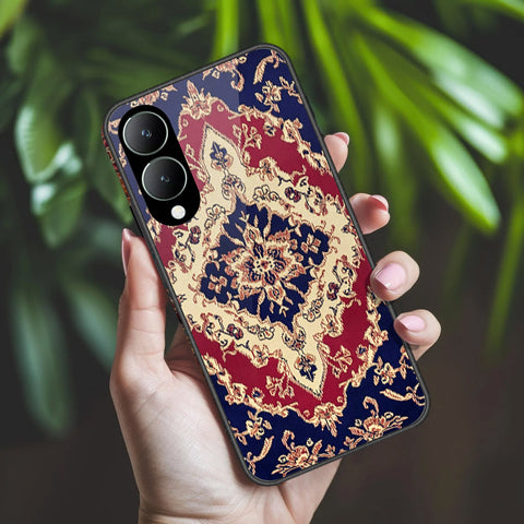 Vivo Y17s Cover - ONation Persian Rugs Series 2 - HQ Ultra Shine Premium Infinity Glass Soft Silicon Borders Case