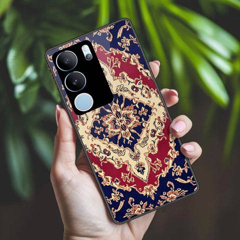 Vivo S17 Cover - ONation Persian Rugs Series 2 - HQ Ultra Shine Premium Infinity Glass Soft Silicon Borders Case