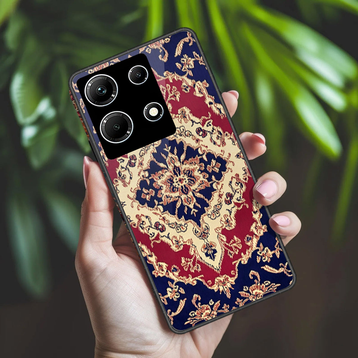 Infinix Note 30 Cover - ONation Persian Rugs Series 2 - HQ Ultra Shine Premium Infinity Glass Soft Silicon Borders Case (Fast Delivery)(AH)