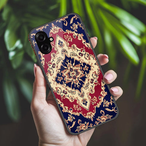Samsung Galaxy F07 Cover - ONation Persian Rugs Series 2 - HQ Ultra Shine Premium Infinity Glass Soft Silicon Borders Case