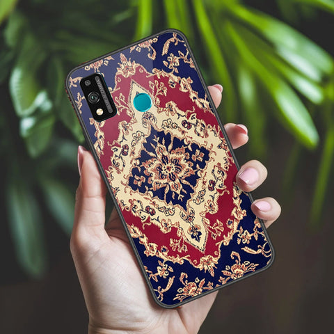 Huawei Honor 9 Lite - ONation Persian Rugs Series 2 - HQ Ultra Shine Premium Infinity Glass Soft Silicon Borders Case
