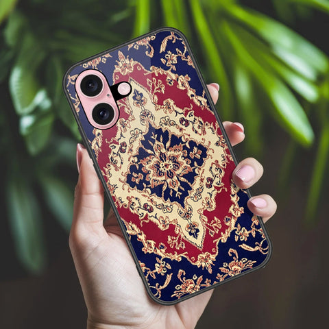 iPhone 16 - ONation Persian Rugs Series 2 - HQ Ultra Shine Premium Infinity Glass Soft Silicon Borders Case