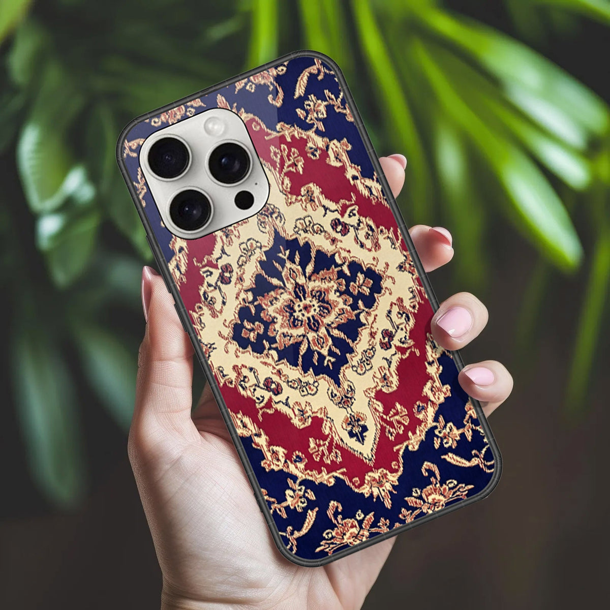 iPhone 16 Pro Max - ONation Persian Rugs Series 2 - HQ Ultra Shine Premium Infinity Glass Soft Silicon Borders Case (Fast Delivery)