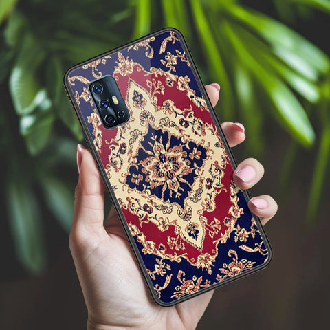 Vivo V17 Cover - ONation Persian Rugs Series 2 - HQ Ultra Shine Premium Infinity Glass Soft Silicon Borders Case