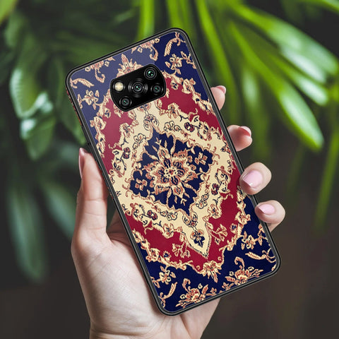 Xiaomi Poco X3 NFC Cover - ONation Persian Rugs Series 2 - HQ Ultra Shine Premium Infinity Glass Soft Silicon Borders Case