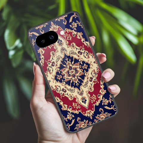 Google Pixel 9a Cover - ONation Persian Rugs Series 2 - HQ Ultra Shine Premium Infinity Glass Soft Silicon Borders Case