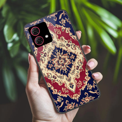 Motorola Moto G84 Cover - ONation Persian Rugs Series 2 - HQ Ultra Shine Premium Infinity Glass Soft Silicon Borders Case