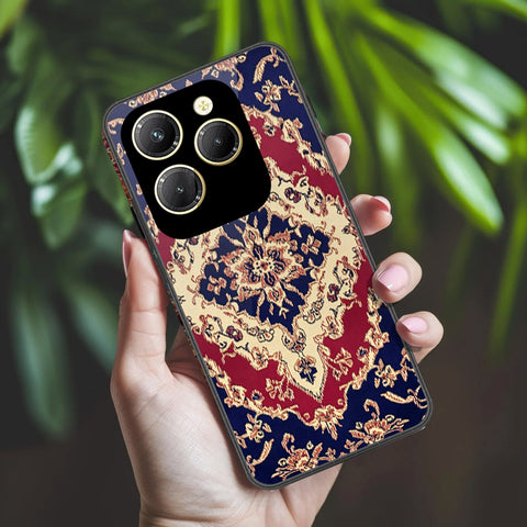 Infinix Hot 40 Cover - ONation Persian Rugs Series 2 - HQ Ultra Shine Premium Infinity Glass Soft Silicon Borders Case