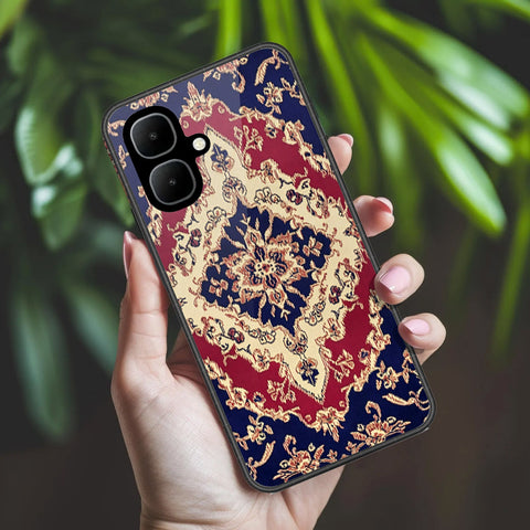Infinix Smart 10 Cover - ONation Persian Rugs Series 2 - HQ Ultra Shine Premium Infinity Glass Soft Silicon Borders Case