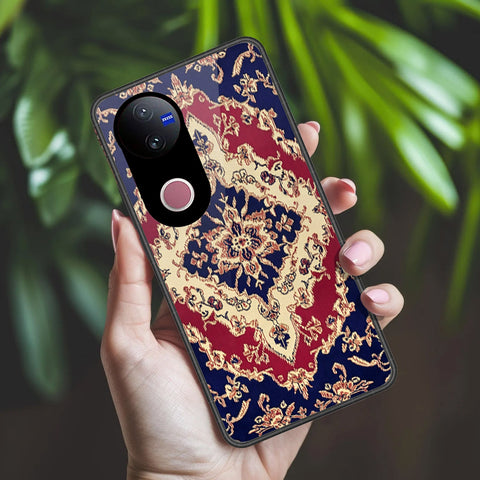 Vivo iQOO Z10R (india)  Cover - ONation Persian Rugs Series 2 - HQ Ultra Shine Premium Infinity Glass Soft Silicon Borders Case