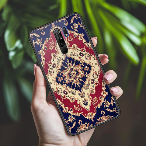 Xiaomi Redmi 9 Cover - ONation Persian Rugs Series 2 - HQ Ultra Shine Premium Infinity Glass Soft Silicon Borders Case