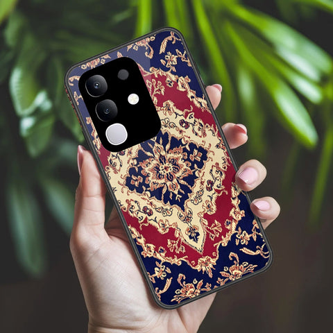 Vivo Y300t Cover - ONation Persian Rugs Series 2 - HQ Ultra Shine Premium Infinity Glass Soft Silicon Borders Case