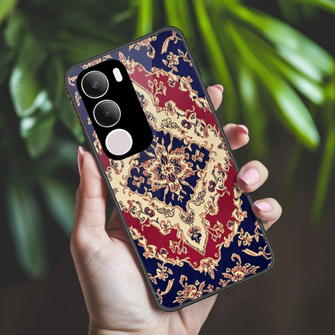 Vivo Y19 5G Cover - ONation Persian Rugs Series 2 - HQ Ultra Shine Premium Infinity Glass Soft Silicon Borders Case