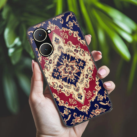 Vivo Y18 Cover - ONation Persian Rugs Series 2 - HQ Ultra Shine Premium Infinity Glass Soft Silicon Borders Case