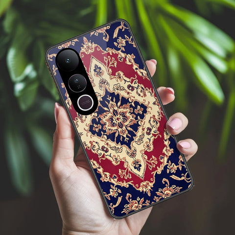 Vivo V50 Lite Cover - ONation Persian Rugs Series 2 - HQ Ultra Shine Premium Infinity Glass Soft Silicon Borders Case