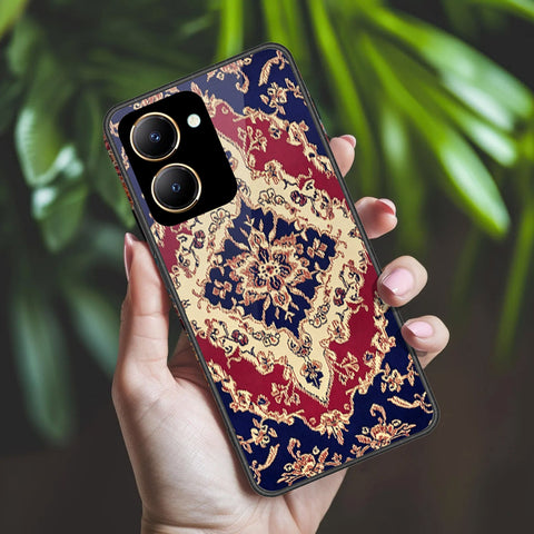 Vivo Y36 4G Cover - ONation Persian Rugs Series 2 - HQ Ultra Shine Premium Infinity Glass Soft Silicon Borders Case