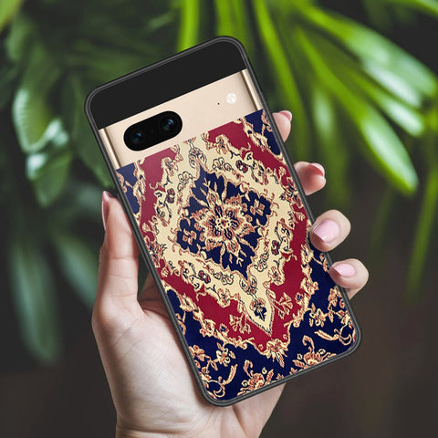 Google Pixel 7 Cover - ONation Persian Rugs Series 2 - HQ Ultra Shine Premium Infinity Glass Soft Silicon Borders Case