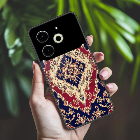 Tecno Pova 6 Cover - ONation Persian Rugs Series 2 - HQ Ultra Shine Premium Infinity Glass Soft Silicon Borders Case