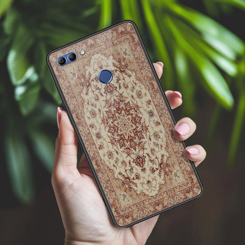 Huawei Enjoy 8 Plus Cover - ONation Persian Rugs Series 2 - HQ Ultra Shine Premium Infinity Glass Soft Silicon Borders Case
