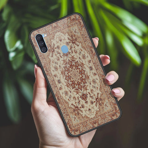 Samsung Galaxy M11 Cover - ONation Persian Rugs Series 2 - HQ Ultra Shine Premium Infinity Glass Soft Silicon Borders Case