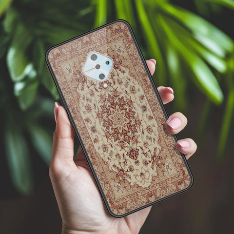 Vivo Y51 (2020 September) Cover - ONation Persian Rugs Series 2 - HQ Ultra Shine Premium Infinity Glass Soft Silicon Borders Case