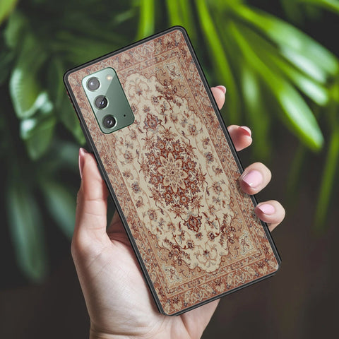 Samsung Galaxy Note 20 Cover - ONation Persian Rugs Series 2 - HQ Ultra Shine Premium Infinity Glass Soft Silicon Borders Case