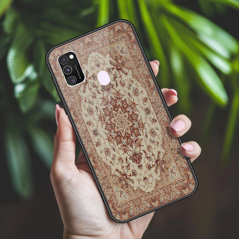 Samsung Galaxy M21 Cover - ONation Persian Rugs Series 2 - HQ Ultra Shine Premium Infinity Glass Soft Silicon Borders Case