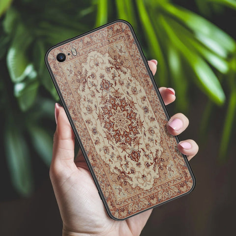 iPhone SE / 5s / 5 - ONation Persian Rugs Series 2 - HQ Ultra Shine Premium Infinity Glass Soft Silicon Borders Case