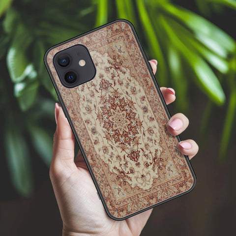 iPhone 12 Mini Cover - ONation Persian Rugs Series 2 - HQ Ultra Shine Premium Infinity Glass Soft Silicon Borders Case