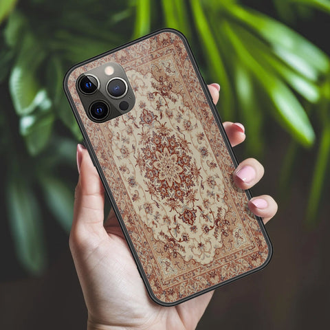 iPhone 12 Pro - ONation Persian Rugs Series 2 - HQ Ultra Shine Premium Infinity Glass Soft Silicon Borders Case