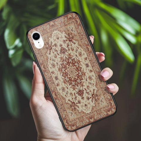 iPhone XR - ONation Persian Rugs Series 2 - HQ Ultra Shine Premium Infinity Glass Soft Silicon Borders Case