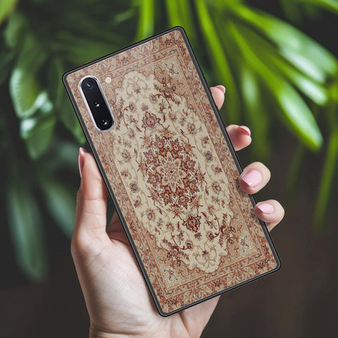 Samsung Galaxy Note 10 Cover - ONation Persian Rugs Series 2 - HQ Ultra Shine Premium Infinity Glass Soft Silicon Borders Case