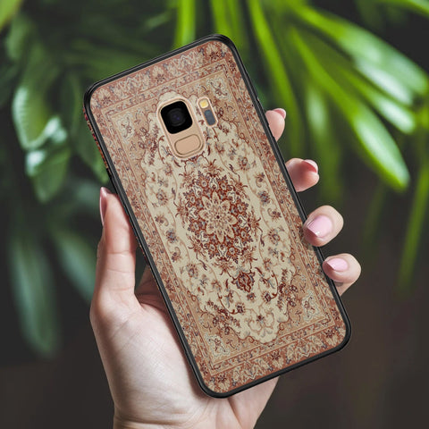Samsung Galaxy S9 Cover - ONation Persian Rugs Series 2 - HQ Ultra Shine Premium Infinity Glass Soft Silicon Borders Case