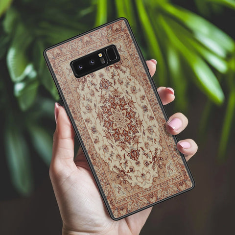 Samsung Galaxy Note 8 Cover - ONation Persian Rugs Series 2 - HQ Ultra Shine Premium Infinity Glass Soft Silicon Borders Case