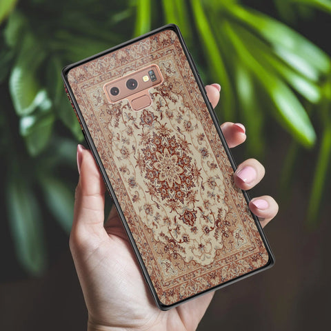 Samsung Galaxy Note 9 Cover - ONation Persian Rugs Series 2 - HQ Ultra Shine Premium Infinity Glass Soft Silicon Borders Case