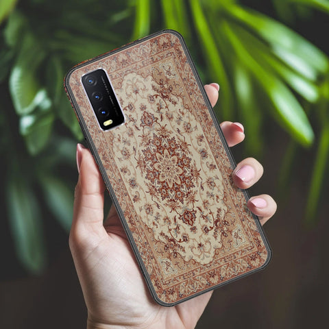 Vivo Y12s Cover - ONation Persian Rugs Series 2 - HQ Ultra Shine Premium Infinity Glass Soft Silicon Borders Case
