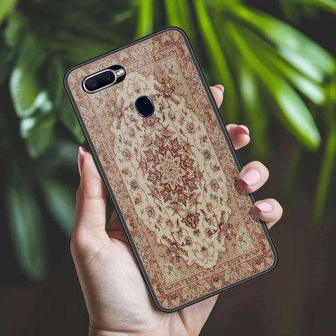 Oppo A7x Cover - ONation Persian Rugs Series 2 - HQ Ultra Shine Premium Infinity Glass Soft Silicon Borders Case