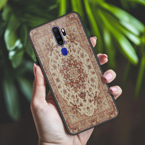 Oppo A5 2020 Cover - ONation Persian Rugs Series 2 - HQ Ultra Shine Premium Infinity Glass Soft Silicon Borders Case