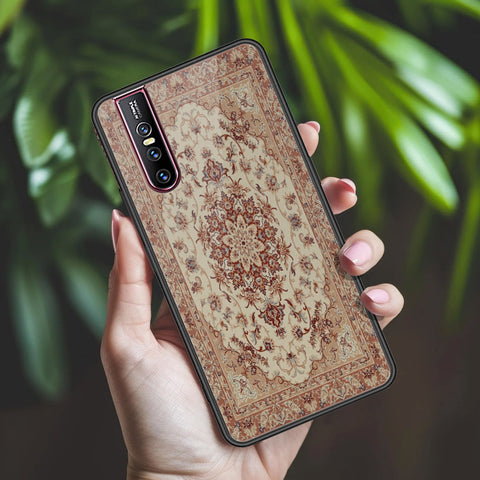 Vivo V15 Pro Cover - ONation Persian Rugs Series 2 - HQ Ultra Shine Premium Infinity Glass Soft Silicon Borders Case