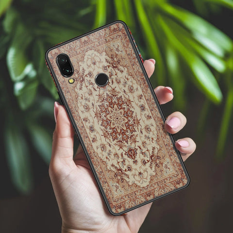 Xiaomi Redmi 7 Cover - ONation Persian Rugs Series 2 - HQ Ultra Shine Premium Infinity Glass Soft Silicon Borders Case