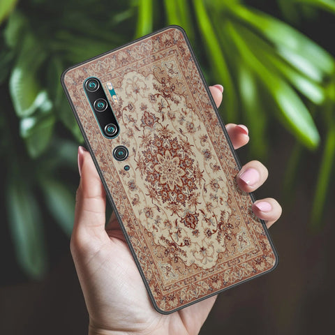 Xiaomi Mi CC9 Pro Cover - ONation Persian Rugs Series 2 - HQ Ultra Shine Premium Infinity Glass Soft Silicon Borders Case