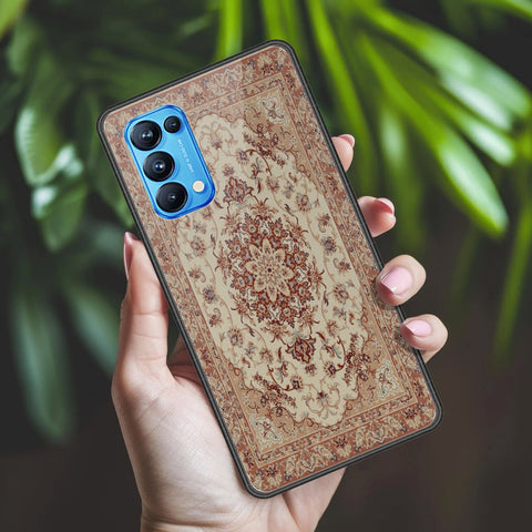 Oppo Reno 5 Pro 5G Cover - ONation Persian Rugs Series 2 - HQ Ultra Shine Premium Infinity Glass Soft Silicon Borders Case