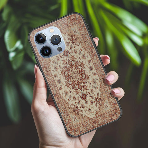 iPhone 13 Pro Cover - ONation Persian Rugs Series 2 - HQ Ultra Shine Premium Infinity Glass Soft Silicon Borders Case