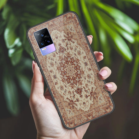 Vivo Y73 Cover - ONation Persian Rugs Series 2 - HQ Ultra Shine Premium Infinity Glass Soft Silicon Borders Case