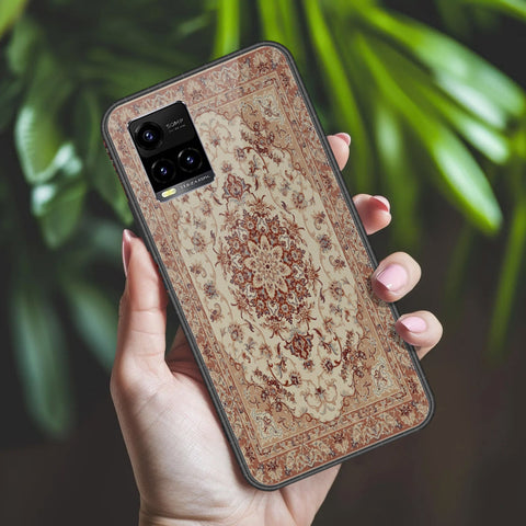 Vivo Y21 Cover - ONation Persian Rugs Series 2 - HQ Ultra Shine Premium Infinity Glass Soft Silicon Borders Case