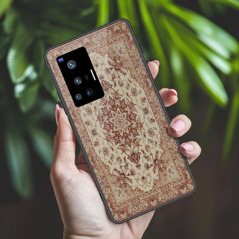 Vivo X70 Pro Cover - ONation Persian Rugs Series 2 - HQ Ultra Shine Premium Infinity Glass Soft Silicon Borders Case