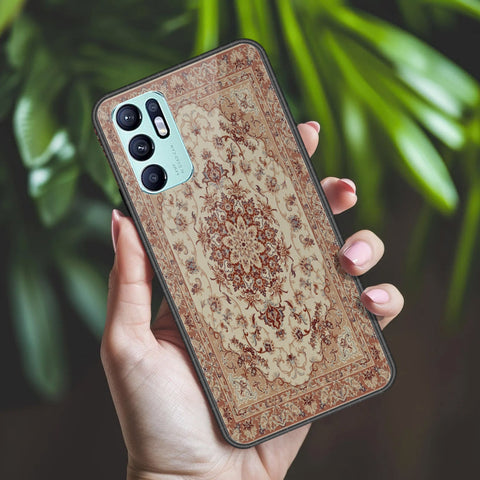 Oppo Reno 6 Cover - ONation Persian Rugs Series 2 - HQ Ultra Shine Premium Infinity Glass Soft Silicon Borders Case