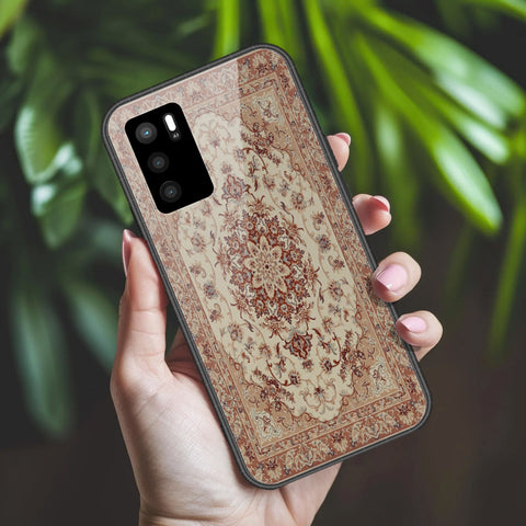 Oppo A16 Cover - ONation Persian Rugs Series 2 - HQ Ultra Shine Premium Infinity Glass Soft Silicon Borders Case