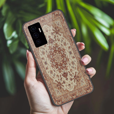 Vivo V23e Cover - ONation Persian Rugs Series 2 - HQ Ultra Shine Premium Infinity Glass Soft Silicon Borders Case