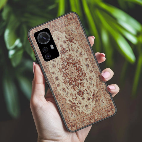 Xiaomi 12x Cover - ONation Persian Rugs Series 2 - HQ Ultra Shine Premium Infinity Glass Soft Silicon Borders Case